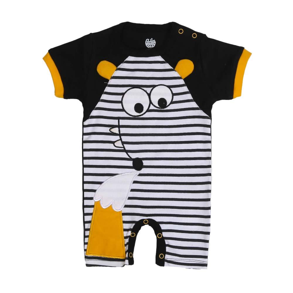 Cat Fashion Romper For Boys - Black (IS-17)